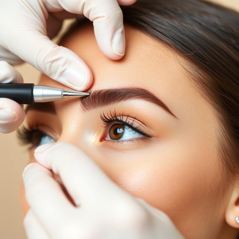 Eyebrow threading